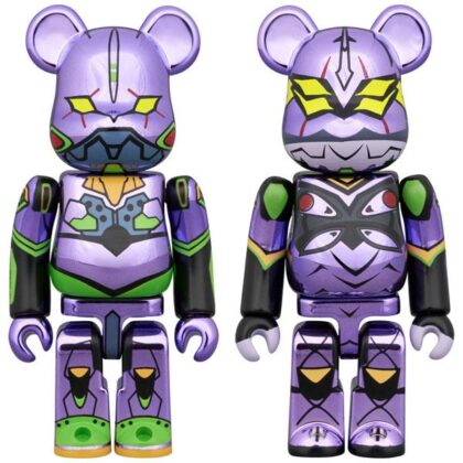 BE@RBRICK エヴァンゲリオン 初号機(新塗装メッキ版)&エヴァンゲリオン 第13号機(新塗装メッキ版)