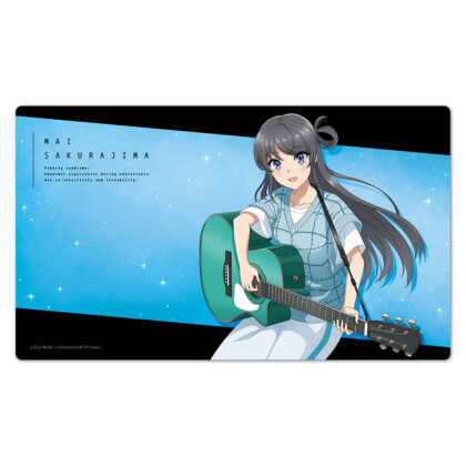 青春ブタ野郎はサンタクロースの夢を見ない キャラクターラバーマット 桜島麻衣 ギターガールVer. 描き下ろし