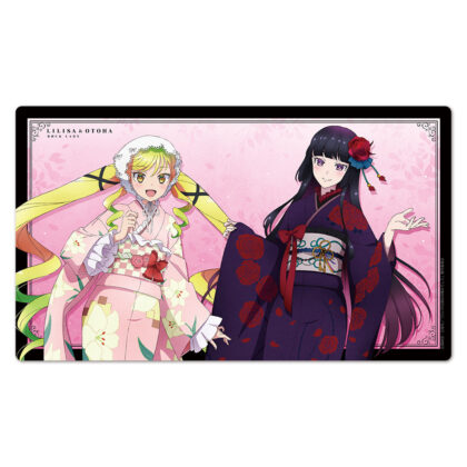 ロックは淑女の嗜みでして キャラクターラバーマット りりさ&音羽 振袖Ver. 描き下ろし