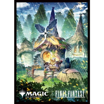 『MTG　FF』 プレイヤーズカードスリーブ MFS-77 チョコボ・バンドル 《森》