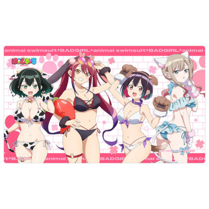ばっどがーる 描き下ろしラバーマット アニマル水着