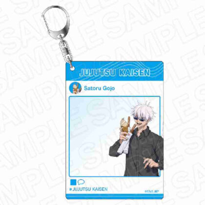 (s)呪術廻戦 インスタントフォト風キーホルダー 五条悟 遊園地Ver.