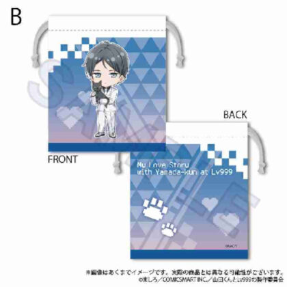 (s)山田くんとLv999の恋をする ミニ巾着 ニャンコーデVer. B