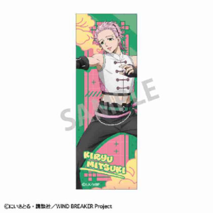 (s)WIND BREAKER ロングスクエア缶バッジ 桐生三輝チャイナアクション 送料別880円