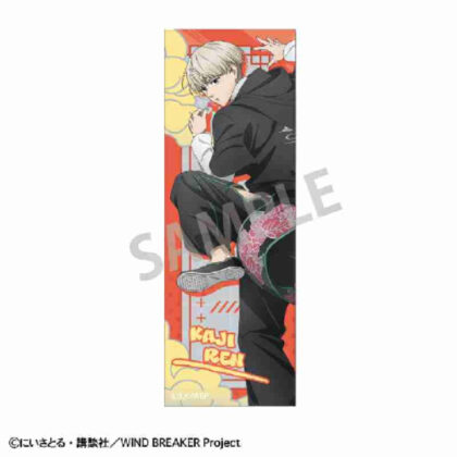 (s)WIND BREAKER ロングスクエア缶バッジ 梶蓮 チャイナアクション 送料別880円