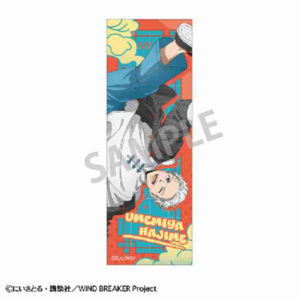 (s)WIND BREAKER ロングスクエア缶バッジ 梅宮一 チャイナアクション 送料別880円