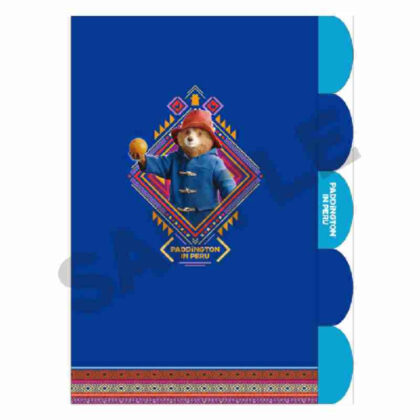 (s)パディントン ダイカット5インデックスクリアファイル ブルー 送料別880円