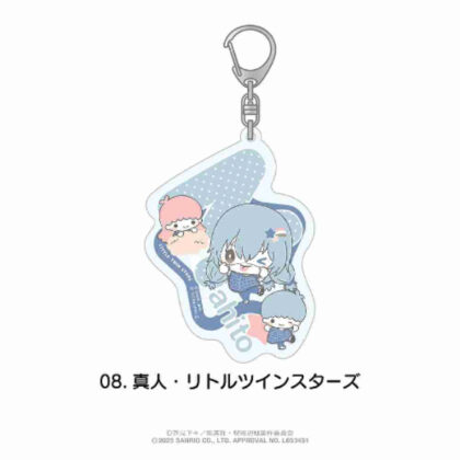 (s)呪術廻戦×サンリオキャラクターズ おなまえ入りアクリルキーホルダー 08 真人・リトルツインスターズ 送料別880円