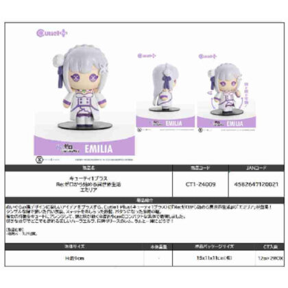 (s)キューティ1プラス Re:ゼロから始める異世界生活エミリア 送料別880円