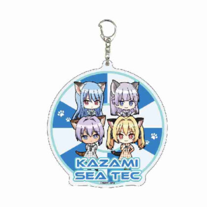 (s)デカアクリルキーホルダー ドルフィンウェーブ 07 KAZAMISEA TEC ケモミミVer.(ミニキャライラスト) 送料別880円