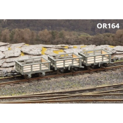 PECO O-16.5 NG7ゲージ ペンリン採石場鉄道スレートワゴン 3両セット レーザーカット