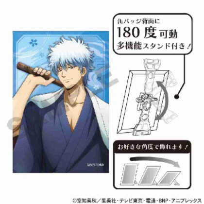 (s)銀魂 アート缶バッジ 坂田銀時 春の錦 送料別880円