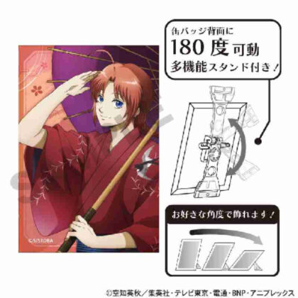 (s)銀魂 アート缶バッジ 神威 春の錦 送料別880円