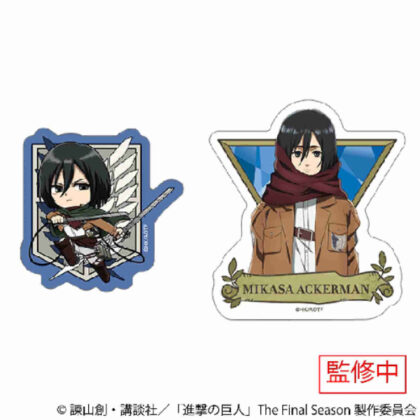 (s)進撃の巨人 ダイカットステッカーセット ミカサ・アッカーマン 送料別880円