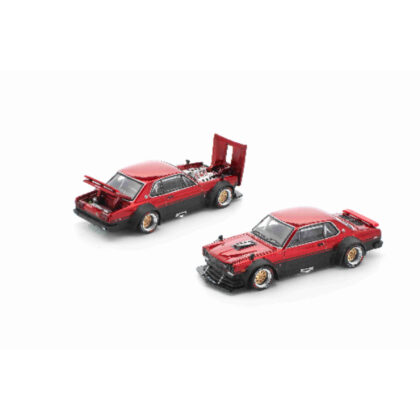 (s)1/64 SKYLINE GT-R V8 DRIFT (HAKOSUKA)- RED BLACK 送料別880円