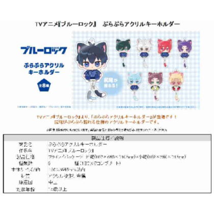 (s)ブルーロック ぷらぷらアクリルキーホルダー 送料別880円