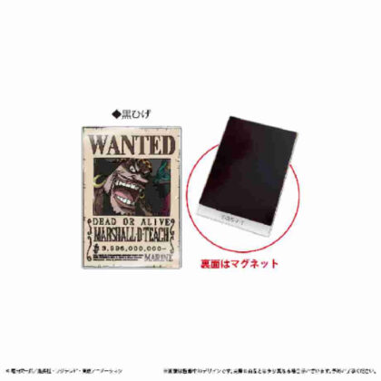 (s)ONE PIECE アクリル手配書マグネット Vol.4 黒ひげ 送料別880円