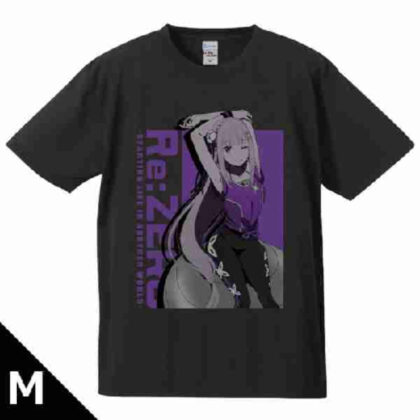 (s)Re:ゼロから始める異世界生活 Tシャツ エミリアMサイズ 送料別880円