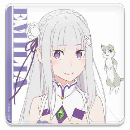 (s)Re:ゼロから始める異世界生活 アクリルコースターエミリア&パック 送料別880円