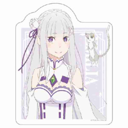 (s)Re:ゼロから始める異世界生活 ダイカットステッカー エミリア 送料別880円