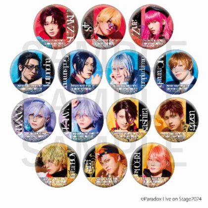 Paradox Live on Stage コラボカフェ in E-DINERトレーディンググリッター缶バッジ