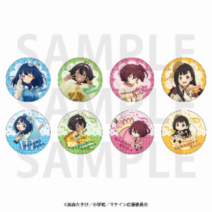 負けヒロインが多すぎる! トレーディングメタリック缶バッジ 描き下ろし等身&描き起こしデフォルメ スイーツド