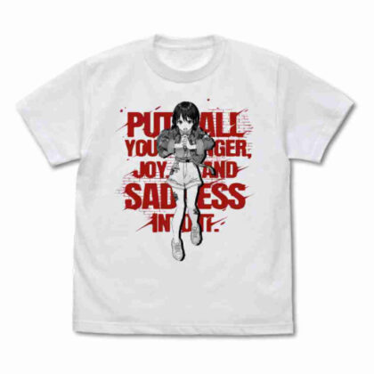 (s)ガールズバンドクライ 井芹仁菜｢全部ぶちこめ。｣ Tシャツ ホワイト S 送料別880円