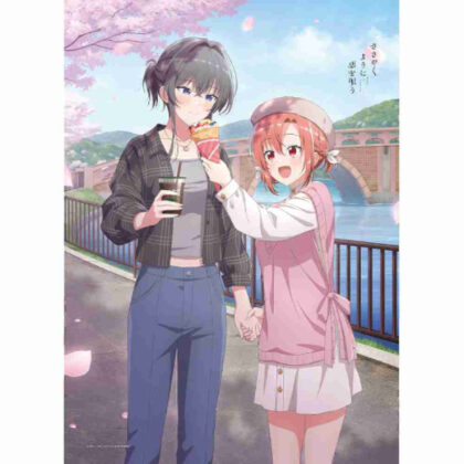 (s)ささやくように恋を唄う 描き下ろしB1タペストリー 木野ひまり&朝凪依 送料別880円