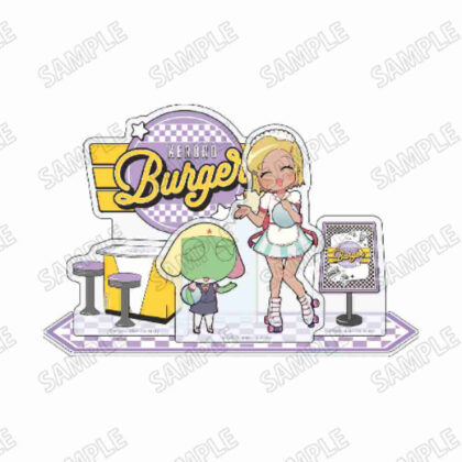 (s)ケロロ軍曹 ミニアクリルジオラマ ケロロバーガーVer. 6 ケロロB&アンゴル・モア 送料別880円