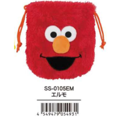 (s)セサミストリート ぬいぐるみ巾着 エルモ 送料別880円