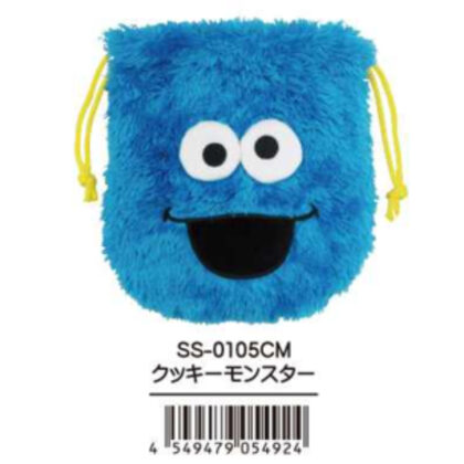 (s)セサミストリート ぬいぐるみ巾着 クッキモンスター 送料別880円