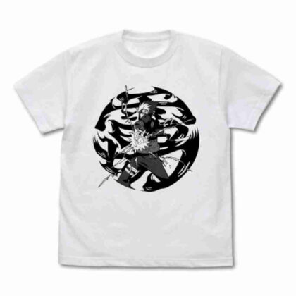 (s)NARUTO-ナルト- 疾風伝 はたけカカシ 雷切 Tシャツ ホワイト L 送料別880円