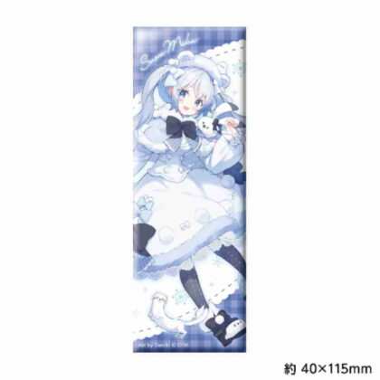 (s)雪ミク×き花 ロング缶バッジ 送料別880円