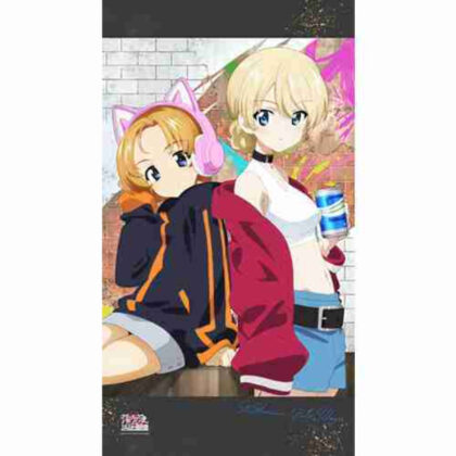 (s)ガールズ&パンツァー 最終章 のれん ダージリン&オレンジペコ 送料別880円