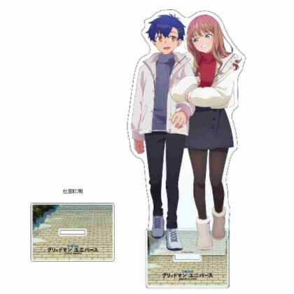 (s)グリッドマン ユニバース 描き下ろし特大アクリルスタンド 麻中蓬&南夢芽/冬デート 送料別880円