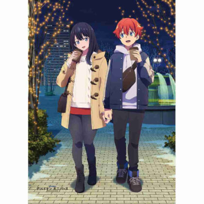 (s)グリッドマン ユニバース 描き下ろしB2タペストリー響裕太&宝多六花/冬デート Wスエード 送料別880円