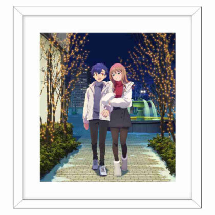 (s)グリッドマン ユニバース 描き下ろし額装高精細アート 麻中蓬&南夢芽/冬デート 送料別880円