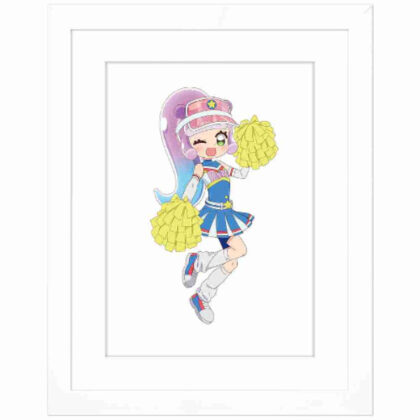 (s)ぷにるはかわいいスライム 描き下ろしキャラファイングラフ チアリーダーのかわいいぷにる A4 送料別880円