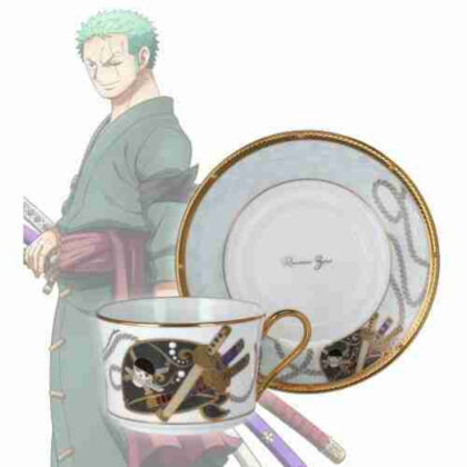 (s)ワンピース ノリタケコラボ ロロノア・ゾロ カップ&ソーサー 送料別880円