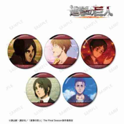 進撃の巨人 エレン 場面写缶バッジ5個セット vol.2