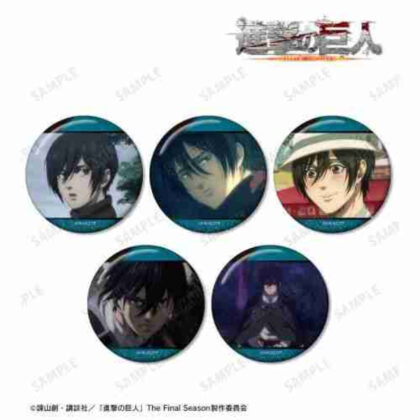 進撃の巨人 ミカサ 場面写缶バッジ5個セット vol.2