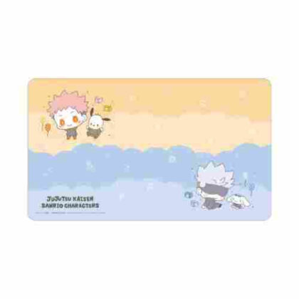 呪術廻戦×サンリオキャラクターズ 虎杖悠仁×ポチャッコ・五条悟×シナモロール マルチデスクマット