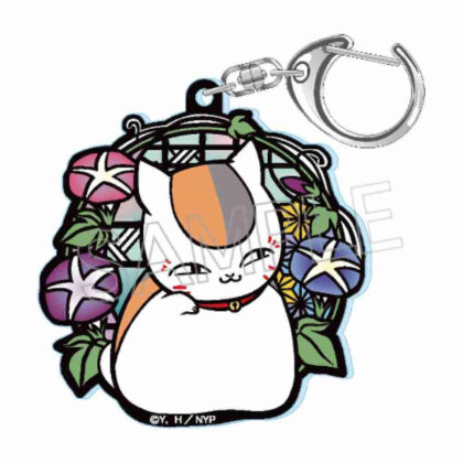 (s)夏目友人帳 切り絵シリーズ セレクション Vol.1 グリッターキーホルダー あさがお 送料別880円