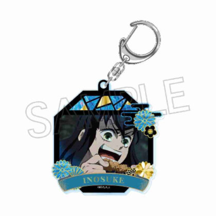 (s)鬼滅の刃 螺鈿風シリーズ アクリルキーホルダー Vol.4 嘴平伊之助 送料別880円