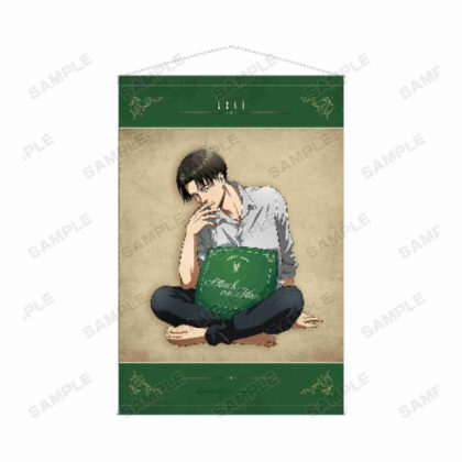 進撃の巨人 描き下ろしイラスト リヴァイ リラックスver. B2タペストリー