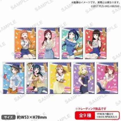ラブライブ!スクールアイドルフェスティバル しかくい缶バッジコレクション Aqours 水着ver.