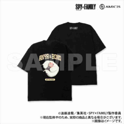 (s)SPY×FAMILY AMICIS お昼寝 Tシャツ ブラックMサイズ 送料別880円