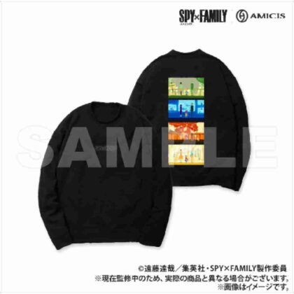 (s)SPY×FAMILY AMICIS 家族の日常 スウェット ブラック Sサイズ 送料別880円