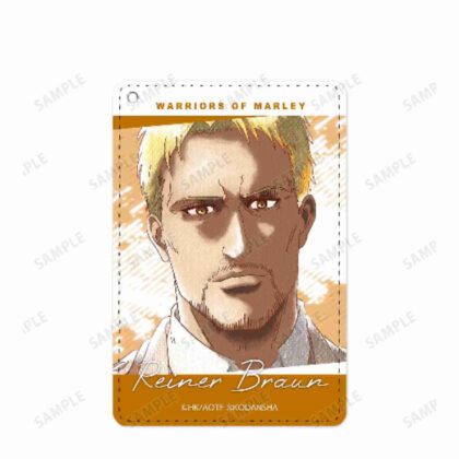 進撃の巨人 ライナー Ani-Art aqua label 1ポケットパスケース