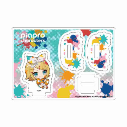 (s)ゆらゆらアクリルスタンド ピアプロキャラクターズ 02鏡音リン ペンキVer.(ミニキャライラスト) 送料別880円